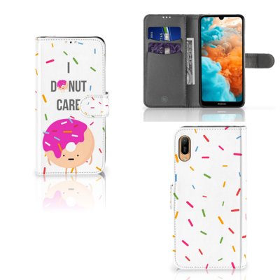 Huawei Y6 (2019) | Book Cover | Donut Roze Huawei Y6 (2019) | Book Cover | Donut Roze