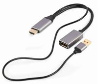 Actieve 4K HDMI naar DisplayPort-adapter, zwart - thumbnail