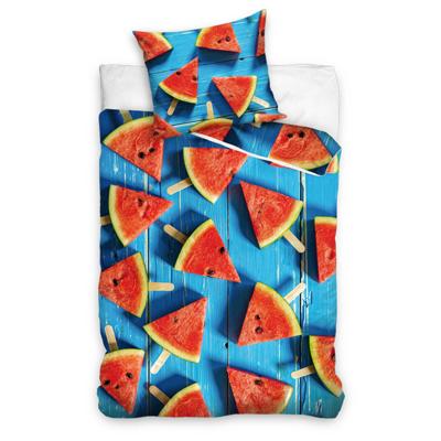 Carbotex dekbedovertrek watermeloen 140 x 200 cm Carbotex dekbedovertrek watermeloen 140 x 200 cm