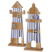Boltze Home deco vuurtoren 12x5x31cm - thumbnail