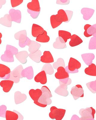 HEMA Confetti hartjes (rood)