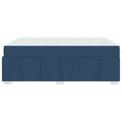 Bedframe met matras Blauw 160 x 200 cm Stof