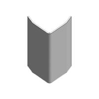 Roval hoekbeschermer RVS - zelfklevend - 50x50x1 mm - 3000 mm - thumbnail