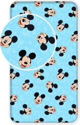 Disney Mickey Mouse Hoeslaken Faces - Eenpersoons - 90 x 200 cm - Katoen Disney Mickey Mouse Hoeslaken Faces - Eenpersoons - 90 x 200 cm - Katoen