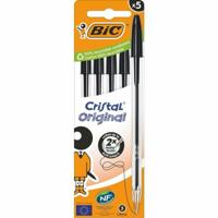 Set Balpennen Bic Cristal Original 516345 Zwart - thumbnail