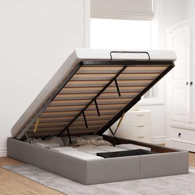 Bedframe zonder matras 120x190 cm stof taupe Bedframe zonder matras 120x190 cm stof taupe