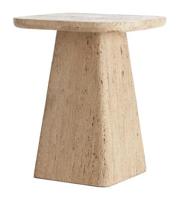 Light & Living Bijzettafel 'Kepami' Travertin, 40 x 40cm, kleur Zand - thumbnail