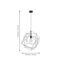 Eglo Zwarte hanglampStraiton - 43359 - thumbnail