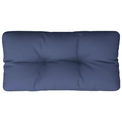 VidaXL Palletkussen 80x40x12 cm stof marineblauw