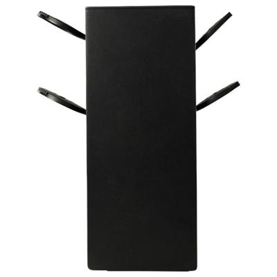 Sygonix SY-6121658 Buitenstopcontact 4-voudig Zwart Aanraakbeveiliging, Met grondspies