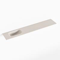 MONDIAZ EDEN Linen solid surface inleg wastafel voor toiletmeubel 120cm. Positie wasbak links - thumbnail