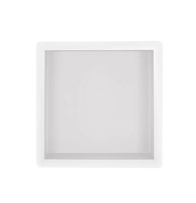 Wiesbaden Inbouwnis 30x30x7 cm RVS Mat Wit