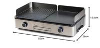 Genius tafelbarbecue - DOMO - DO9259G - 2 kookzones - Regelbare thermostaat - 2400 W - thumbnail
