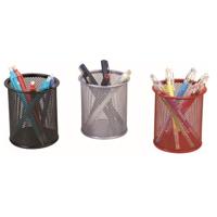 Q-CONNECT pennenpotje, mesh metaal, zwart - thumbnail