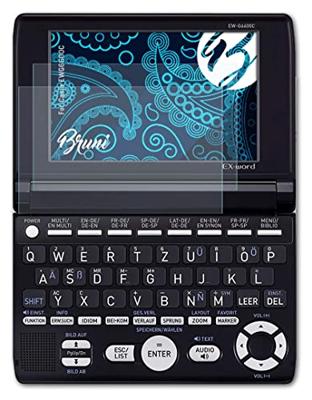 Bruni Beschermfolie compatibel met Casio EWG6600C Folie, zonneklaar Schermfolie (2X)