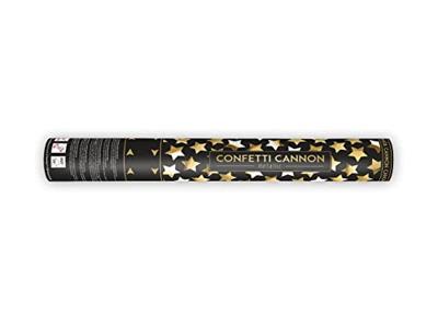 Confetti kanon Gouden sterren 40 cm