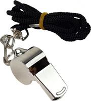 SportX scheidsrechterfluitje metaal - thumbnail