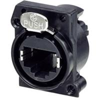 Neutrik Chassisbus NE8FAV-C5-CON Bus, inbouw verticaal Aantal polen (sensoren) 8P8C Zwart 1 stuk(s) - thumbnail