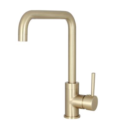 Best Design Keukenmengkraan Nancy Uitloop Gebogen 31.7 cm 1-hendel Mat Goud