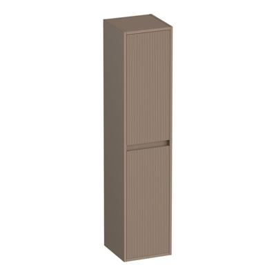 Brauer Adore - Wavy - Hoge Kast - 160 cm - 2 Deuren - Greeploos - Links of Rechtsdraaiend - Mat Mokka