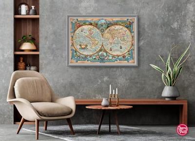 Great Discoveries World Map Puzzel 2000 Stukjes Great Discoveries World Map Puzzel 2000 Stukjes