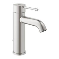 GROHE Essence Wastafelkraan Opbouw - uitloop 11.6cm - S-size - waste - supersteel 24171DC1 - thumbnail
