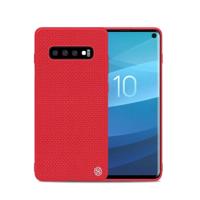 NILLKIN nylon Fiber 3D getextureerde TPU Case voor Galaxy S10 (rood) - thumbnail