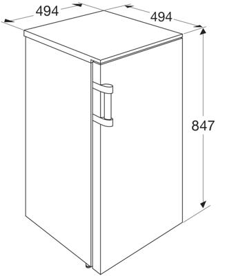 ETNA VV649WIT diepvriezer Vrijstaand Staand 65 l E Wit