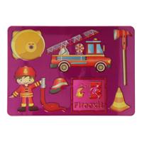 Tekensjabloon Brandweer, 27x19cm - thumbnail