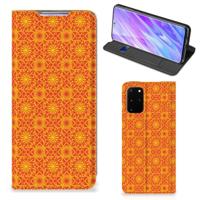 Samsung Galaxy S20 Plus | Hoesje met Magneet | Batik Oranje - thumbnail
