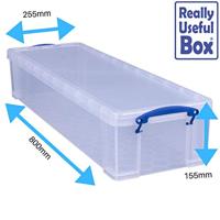 Really Useful Box opbergdoos 22 liter, transparant - thumbnail