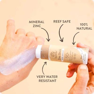 Suntribe Zonnebrandstick - zinc - sport - spf 30 - original white