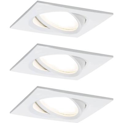 Paulmann 93678 LED-inbouwlamp Set van 3 stuks 18 W Wit (mat)