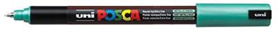 Paintmarker Uni POSCA PC1MR extra fijn metallic groen | 6 stuks