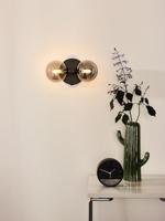 Lucide TYCHO - Wandlamp - 2xG9 - Zwart - thumbnail