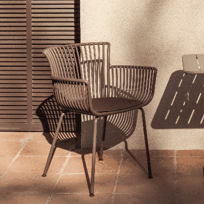 Kave Home Tuinstoel 'Surpika' kleur Bruin