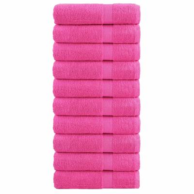 VidaXL Handdoeken solund 10 st 600 g/m² 50x100 cm roze VidaXL Handdoeken solund 10 st 600 g/m² 50x100 cm roze