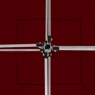 Partytent inklapbaar met wanden 2x2 m aluminium bordeauxrood Partytent inklapbaar met wanden 2x2 m aluminium bordeauxrood