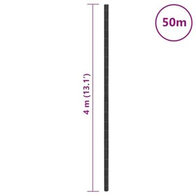 VidaXL Worteldoek 4x50 m polypropeen zwart - thumbnail