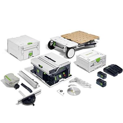 Festool csc sys 50 ebi-set | accu tafelcirkelzaag 2x18v + onderstel ug-csc-sys (2x 5.0ah accu + lader) - 577379