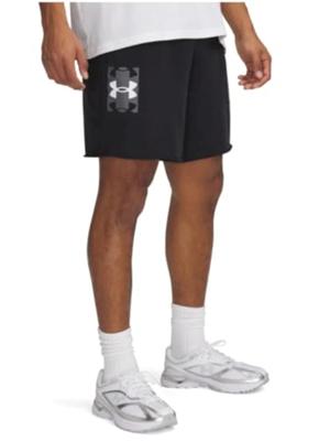 Heren Shorts Under Armour Rival Zwart - Maat: XL