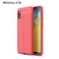 Litchi textuur TPU schokbestendig Case voor Galaxy A10e (rood) - thumbnail