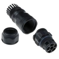 Amphenol DC-03BMMB-QL8APP X-Lok 3 Pin Male Connector | Male Contact | Large Size | Schroef | 20 A - thumbnail