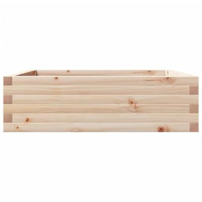 VidaXL Plantenbak 80x80x23 cm massief grenenhout