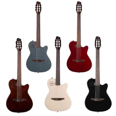 Godin Multiac Mundial Ozark Cream elektrisch-akoestische klassieke gitaar met gigbag