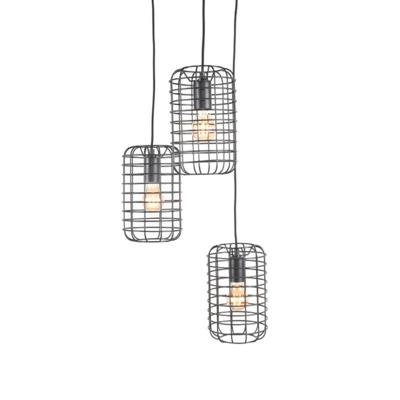 LABEL51 Hanglamp 'Solido' 3-lamps, kleur Zwart LABEL51 Hanglamp 'Solido' 3-lamps, kleur Zwart