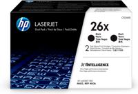 HP toner 26X, 9 000 pagina&apos;s, OEM CF226XD, zwart, duopack - thumbnail