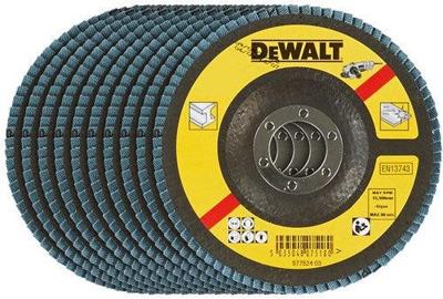 DeWalt Accessoires lamellen schuurschijf gebogen, ø115mm, k36 - dt3255-qz - 10 stuks - dt3255-qz