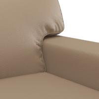 3-delige Loungeset kunstleer cappuccinokleurig - thumbnail