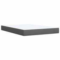 Boxspring met matras stof donkergrijs 140x200 cm - thumbnail